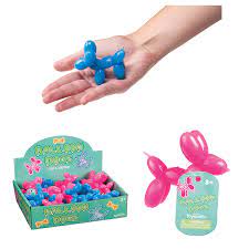 Balloon Dog Squishies in blue and pink