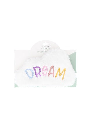 DREAM fuzzy sleep mask