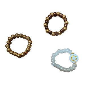 One size fits all Beaded rings for girls