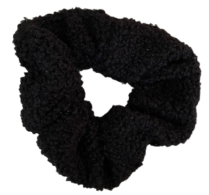Black Sherpa Scrunchie