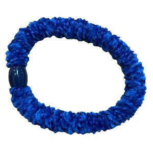Blue velvet hair elastic