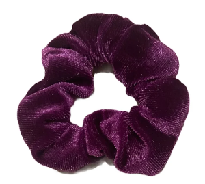 purple small velvet scrunchie